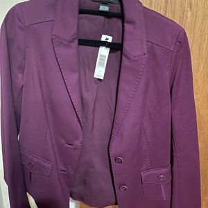 Ellen Tracy Rich Plum Blazer